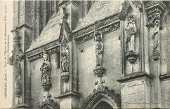 CPA Verneuil Eure Tour de l'Eglise de la Madeleine Details d'Architecture 
