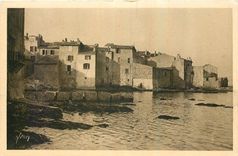 CPA Cote d'Azur Saint Tropez Les Maisons des Pecheurs 