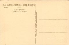 CPA Cote d'Azur Saint Tropez Les Maisons des Pecheurs 