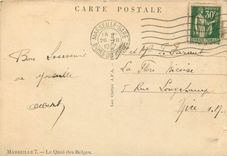 CPA Marseille Le Quai des Belges 