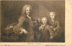 CPA Drouais Portaits Musee de Longchamp Marseille 