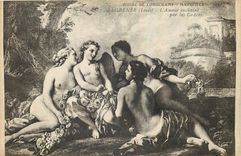 CPA Musee de Longchamp Marseille Lagrenee Louis l'Amour enchaine par les Graces 