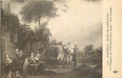 CPA Marseille Musee de Longchamp Fete Villageoise Watteau Louis Joseph 