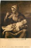 CPA Marseille Musee de Longchamp Millet Jean Francois Ec Francaise Une Mere donnant la Soupe a son E