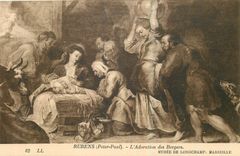 CPA Rubens Peter Paul l'Adoration des Bergers Marseille Musee de Longchamp 