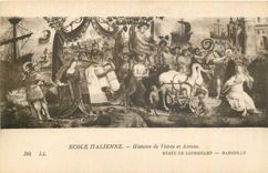 CPA Ecole Italienne Histoire de Thesee et Ariane Marseille Musee de Longchamp 