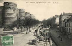 Angers CPA the boulevard of the castle