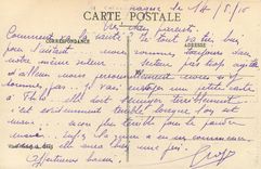 CPA Reims dans sa deuxieme annee de bombardement La cathedrale incendiee par les Allemands facade ce