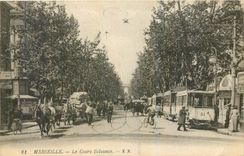 CPA Marseille le Cours Belzunce Tramway