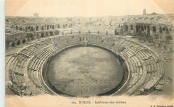 CPA Nimes Interiur des Arenes 