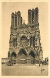 CPA Douce France Reims Marne La Cathedrale Notre Dame 