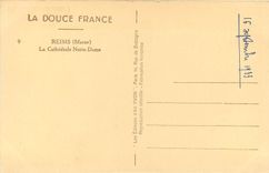 CPA Douce France Reims Marne La Cathedrale Notre Dame