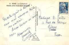 CPA Reims La Cathedrale Abside prise d'une facon originale