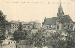 CPA Blois l'Eglise Saint Vincent et le Chateau 