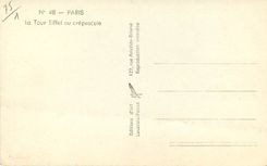 CPM Paris La Tour Eiffel au crepuscule
