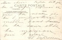 Raw CPA of the Seine Paris floods of bets the bridge of Grenelle