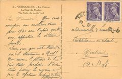 CPA Versailles Le Chateau La Cour de Marbre 