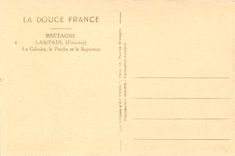 CPA Bretagne Lampaul Finistere Le Calvaire le Porche et le Baptistere