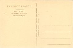 CPA Bretagne Lampaul Finistere Interieur de l'Eglise