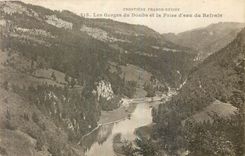 CPA Les Gorges du Doubs et la prise d'eau du Refrain 