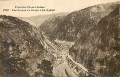 CPA Frontiere Franco Suisse Les Gorges du Doubs a la Rasse 