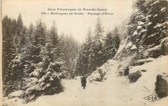 CPA Sites Pittoresques de Franche Comte Montagnes du Doubs Paysage d'Hiver 