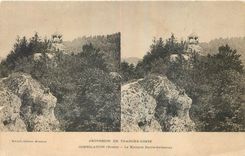 CPA Excursion en Franche Comte Consolation Doubs Le Kiosques Sainte Cathedrale 