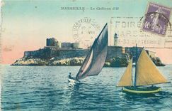 CPA Marseille Le Chateau d'If Bateaux