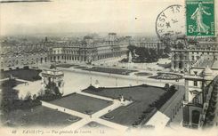 CPA Paris Vue generale du louvre 