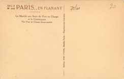 CPA Paris Le Marche auc fleurs du Pont au Change et la Conciergerie