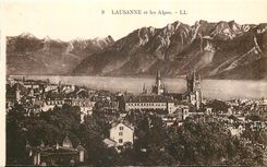 CPA Lausanne et les Alpes 