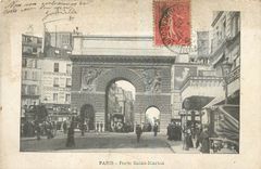 CPA Sous les Ponts de Paris Porte Saint Martin 