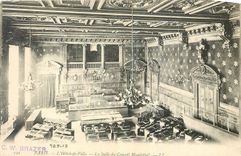 CPA Paris l'Hotel de Ville La Salle du Conseil Municipal 