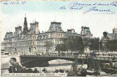 CPA Hotel de Ville Edite par le Bon Marche Paris 