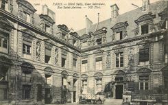 CPA Paris Hotel Sully Cour interiure 