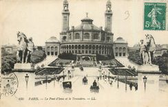 CPA Paris Le Pont d'Iena et le Trocadero 