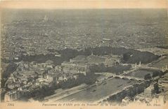 CPA Panorama de Paris pris du Sommet de la Tour Eiffel 