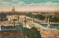 CPA Paris Le Pont Alexandre III et les Invalides Panorama 