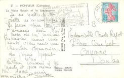CPM Honfleur Calvados Le Vieux Bassin et la Lieutenance Bateaux de peche