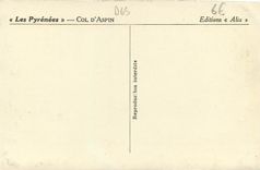 CPA Le Col d'Aspin 