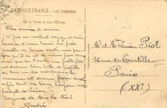 CPA Les Pyrenees Sur la Route Lac d'Estom