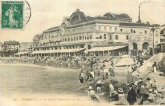 CPA Hendaye B Pyr l'Embarcadere pur Fontarabie Espagne 