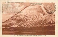 CPA Le Puy de Dome avec son Manteau d'Hiver 