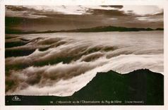 CPA Crepuscule vu de l'Observatoire du Puy de Dome 