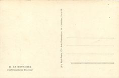 CPA Le Mont Dore Etablissement Thermal 