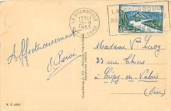 CPA L'Auvergne La Bourboule Quais de la Dordogne et Square Joffre 