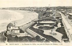 CPA Saint malo La Chaussee du Sillon vue prise du Donjon du Chateau 