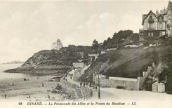 CPA Dinard La Promenade des Allies et la Pointe du Moulinet 
