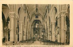 CPA Riom Interieur de l'Eglise St Amable Mon hist 