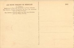 CPA Les Petits Tableaux de Versailles Le Chateau facade sur la Cour des Ministres et la Place d'Arme